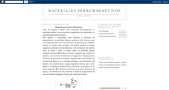 Desktop Screenshot of materialesferromagneticos.blogspot.com