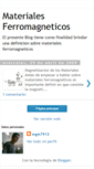 Mobile Screenshot of materialesferromagneticos.blogspot.com