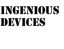 Tablet Screenshot of ingenious-devices.blogspot.com