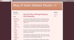 Desktop Screenshot of islamic-rituals.blogspot.com