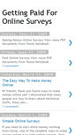 Mobile Screenshot of gettingpaidforonlinesurveys.blogspot.com