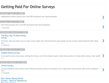 Tablet Screenshot of gettingpaidforonlinesurveys.blogspot.com