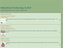 Tablet Screenshot of educationaltechnologyinelt.blogspot.com