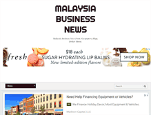 Tablet Screenshot of malaysiabusinessnews.blogspot.com