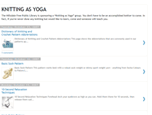 Tablet Screenshot of knittingasyoga.blogspot.com