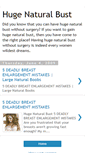 Mobile Screenshot of huge-naturalbust.blogspot.com