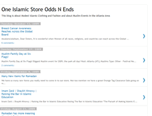 Tablet Screenshot of oneislamicstore.blogspot.com