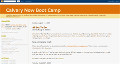 Desktop Screenshot of calvarynowbootcamp.blogspot.com