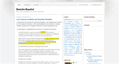 Desktop Screenshot of derechoespanol.blogspot.com