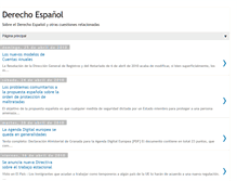Tablet Screenshot of derechoespanol.blogspot.com