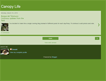Tablet Screenshot of canopy-life.blogspot.com