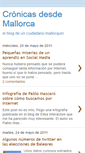 Mobile Screenshot of cronicasmallorca.blogspot.com