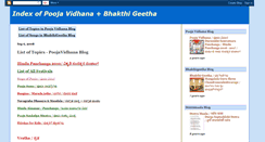 Desktop Screenshot of poojavidhanaindex.blogspot.com