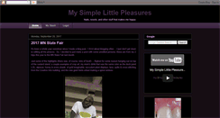 Desktop Screenshot of mysimplelittlepleasures.blogspot.com