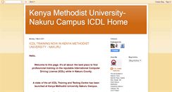 Desktop Screenshot of icdlnakuru.blogspot.com