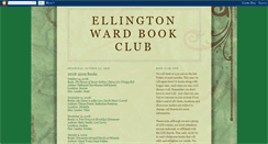 Desktop Screenshot of ellingtonwardbookclub.blogspot.com