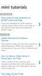 Mobile Screenshot of mini-tutorials.blogspot.com