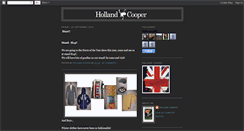 Desktop Screenshot of hollandcooper.blogspot.com