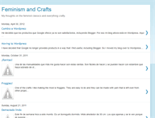 Tablet Screenshot of feminismandcrafts.blogspot.com