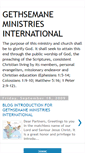 Mobile Screenshot of gethsemaneministriesinternational.blogspot.com