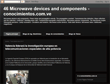 Tablet Screenshot of conocimientosmicrowavedevices.blogspot.com