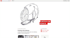 Desktop Screenshot of criticadeponta.blogspot.com