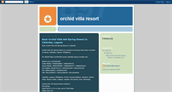 Desktop Screenshot of orchidvillaresort.blogspot.com