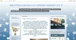 Desktop Screenshot of bibliotecaescuela23de5.blogspot.com