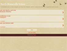 Tablet Screenshot of northbonnevillevoices.blogspot.com