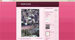 Desktop Screenshot of handstothework.blogspot.com