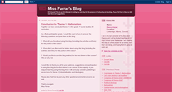 Desktop Screenshot of missfarrar.blogspot.com