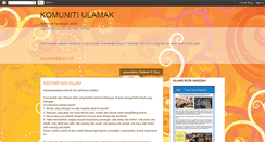 Desktop Screenshot of komunitiulamak.blogspot.com