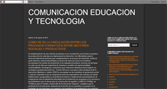 Desktop Screenshot of comunicacioneducacionytecnologia.blogspot.com