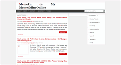 Desktop Screenshot of memeku-online.blogspot.com