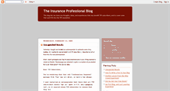 Desktop Screenshot of insuranceprofessional.blogspot.com