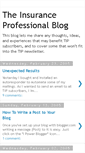 Mobile Screenshot of insuranceprofessional.blogspot.com