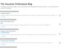 Tablet Screenshot of insuranceprofessional.blogspot.com