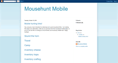 Desktop Screenshot of mousehuntmobile.blogspot.com