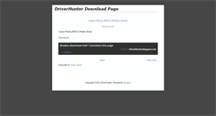 Desktop Screenshot of driverhunterdownloadpage.blogspot.com