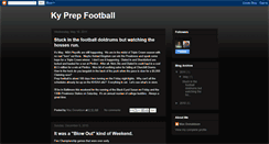 Desktop Screenshot of kyprepfootball.blogspot.com