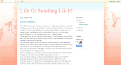 Desktop Screenshot of lifeorsumthnlikit.blogspot.com