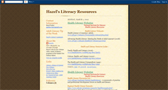 Desktop Screenshot of hazelsliteracyresources.blogspot.com