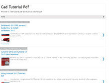 Tablet Screenshot of cadtutorialpdf.blogspot.com