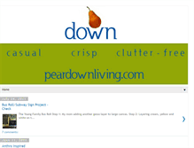 Tablet Screenshot of peardownliving.blogspot.com