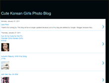 Tablet Screenshot of cutekoreangirlsphotoblog.blogspot.com