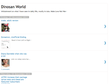 Tablet Screenshot of dinosanworld.blogspot.com