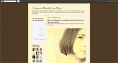 Desktop Screenshot of humanamaelstromzine.blogspot.com