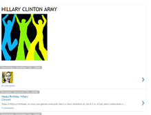 Tablet Screenshot of hillaryclintonarmy.blogspot.com