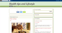 Desktop Screenshot of healthtipsandlifestyle.blogspot.com