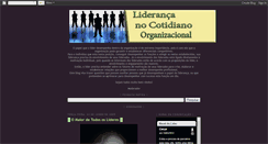 Desktop Screenshot of lidernasorganizacoes.blogspot.com